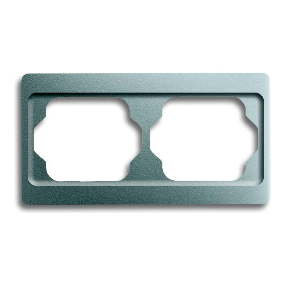 Busch-Jaeger Cadre 2-fach titane, horizontal, alpha 1722 KA-266