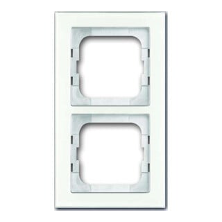 Busch-Jaeger Cadre 2-fach verre blanc 1722-280