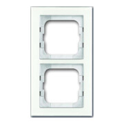 Busch-Jaeger Cadre 2-fach verre blanc 1722-280-1