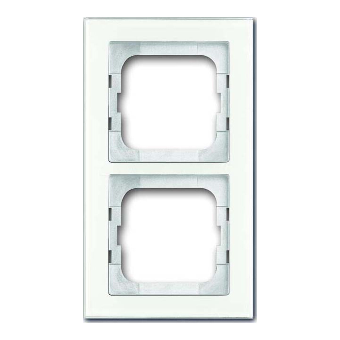 Busch-Jaeger Cadre 2-fach verre blanc 1722-280
