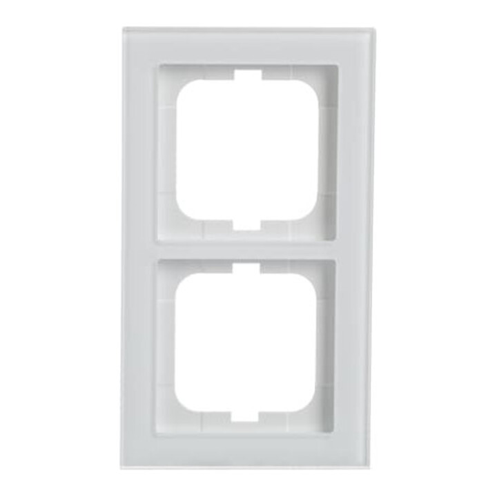 Busch-Jaeger Cadre 2-fach verre blanc 1722-280