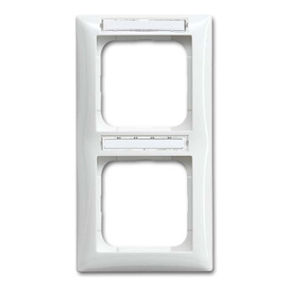 Busch-Jaeger Cadre 2 postes blanc alpin 1722 NS-914