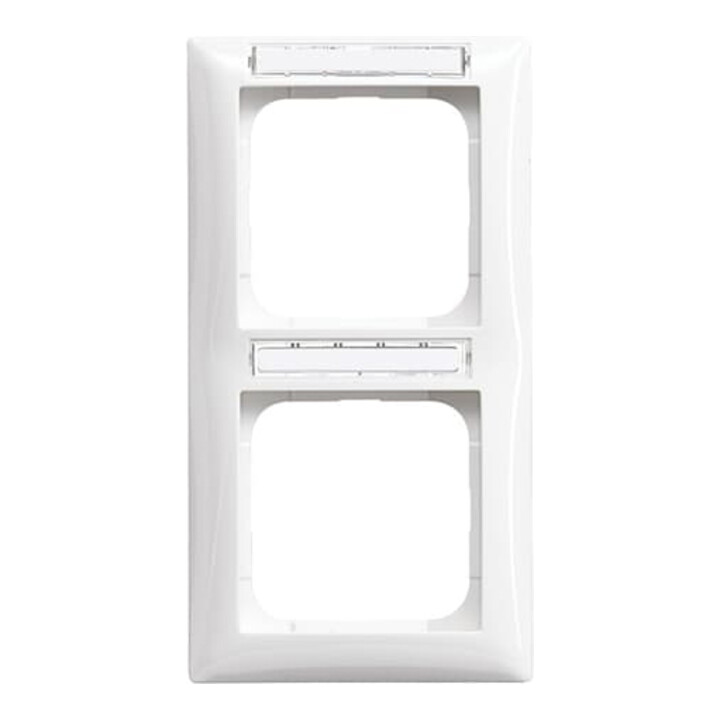 Busch-Jaeger Cadre 2 postes blanc alpin 1722 NS-914