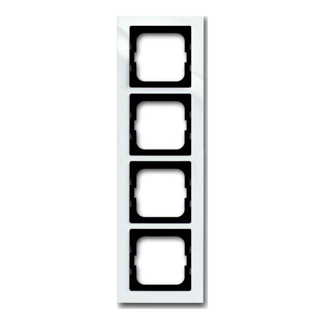 Busch-Jaeger Cadre 4-fach blanc studio 1724-284