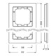 Busch-Jaeger Cadre 4-fach blanc studio 1724-284