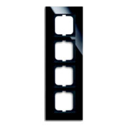 Busch-Jaeger Cadre 4-fach noir, verre 1724-825-1
