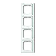 Busch-Jaeger Cadre 4-fach stws, inscription en creux 1724-184 NSK-1