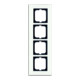 Busch-Jaeger Cadre 4-fach verre blanc 1724-811