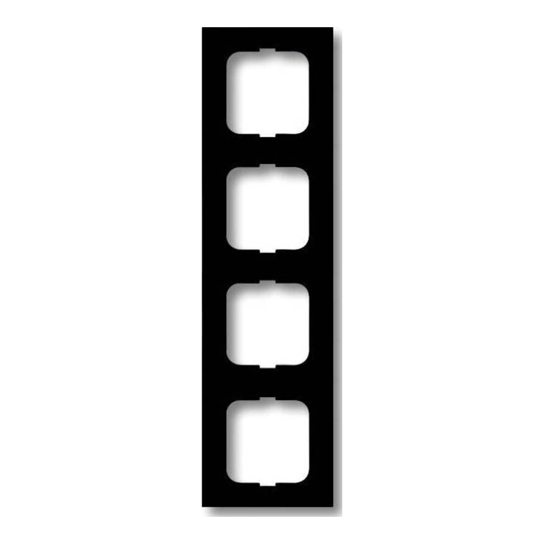 Busch-Jaeger Cadre 4 fois noir mat, f.lin. 1724-885K