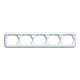 Busch-Jaeger Cadre 5 fois blanc studio, horizontal. 1725-24G