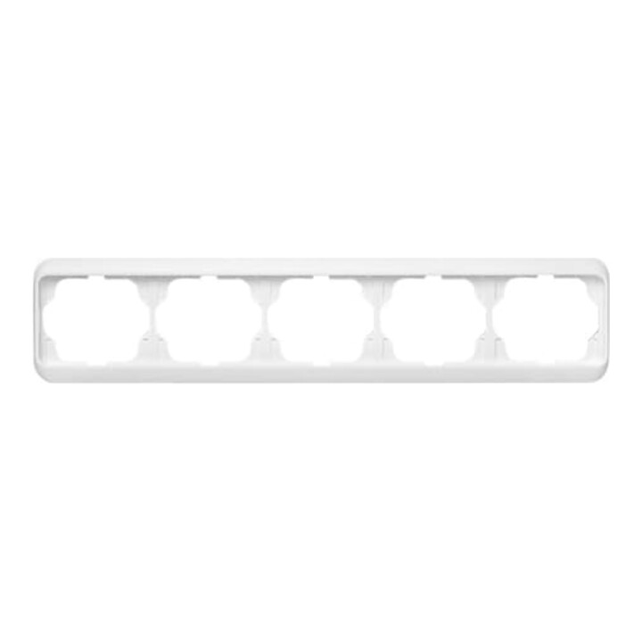 Busch-Jaeger Cadre 5 fois blanc studio, horizontal. 1725-24G