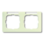 Busch-Jaeger Cadre double blanc, horizontal 1732 NSKA-212-1