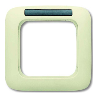 Busch-Jaeger Cadre simple blanc, fenêtre de visualisation 1721 NS-212