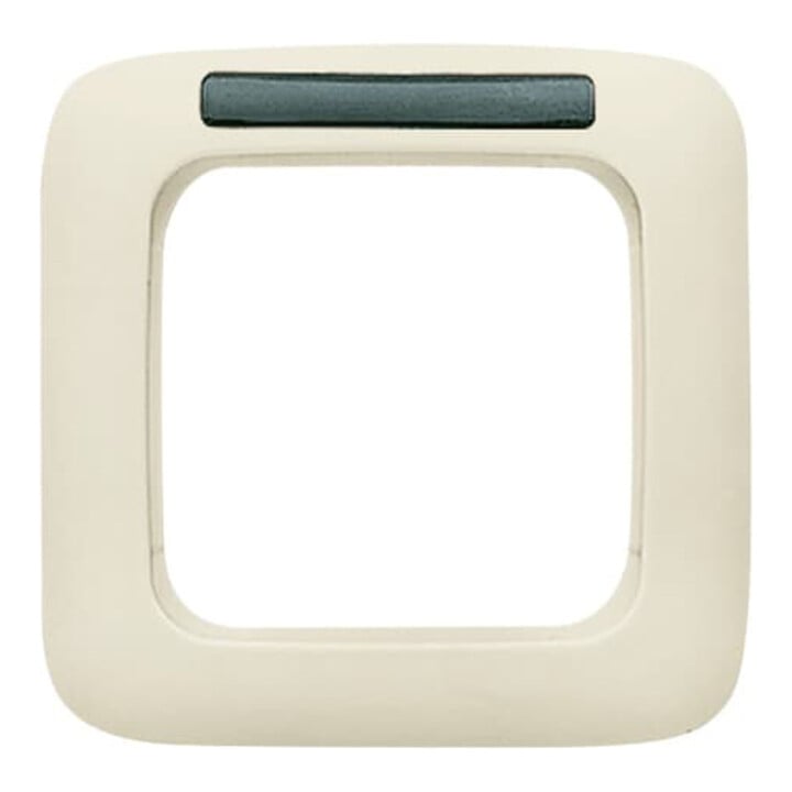 Busch-Jaeger Cadre simple blanc, fenêtre de visualisation 1721 NS-212