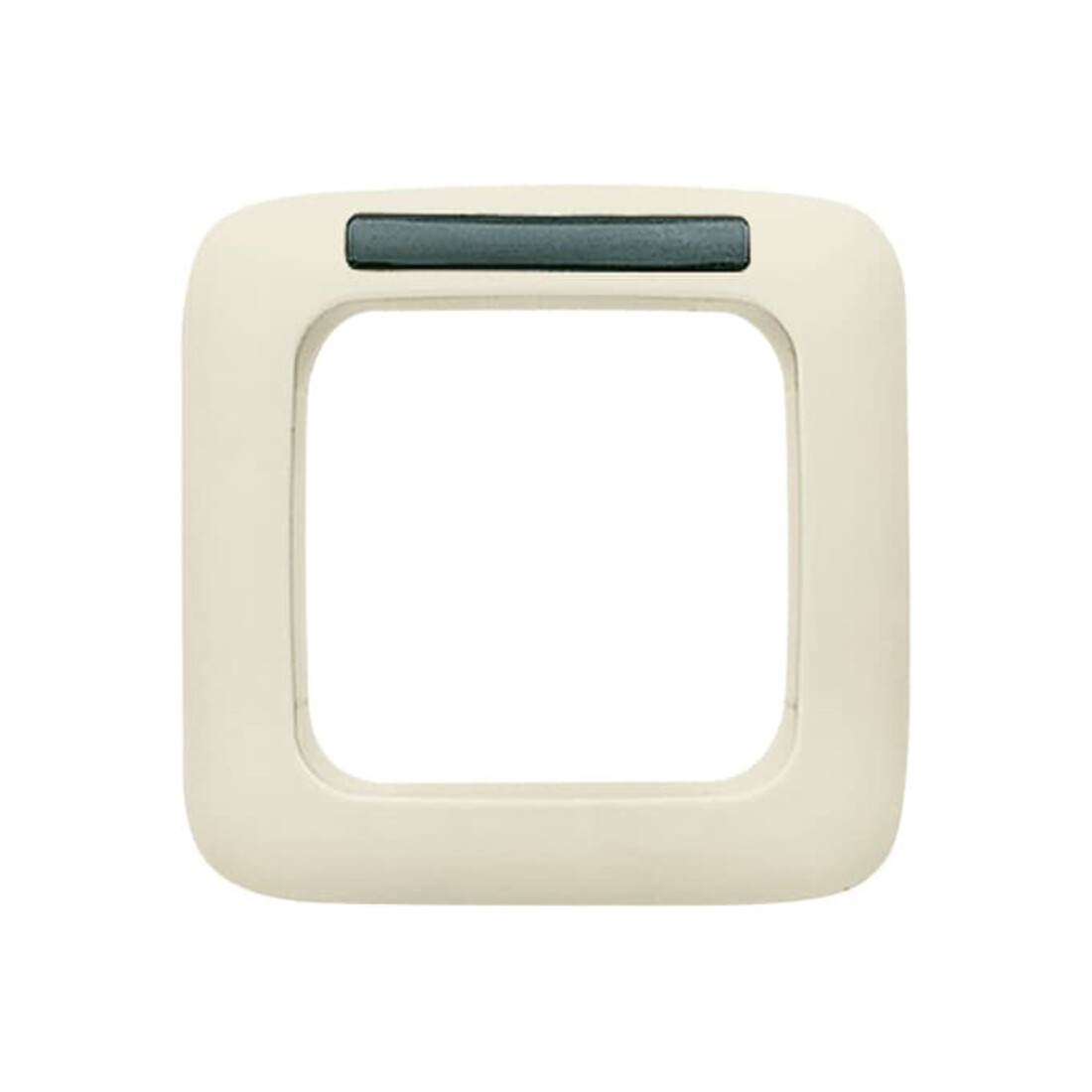 Busch-Jaeger Cadre simple blanc, fenêtre de visualisation 1721 NS-212