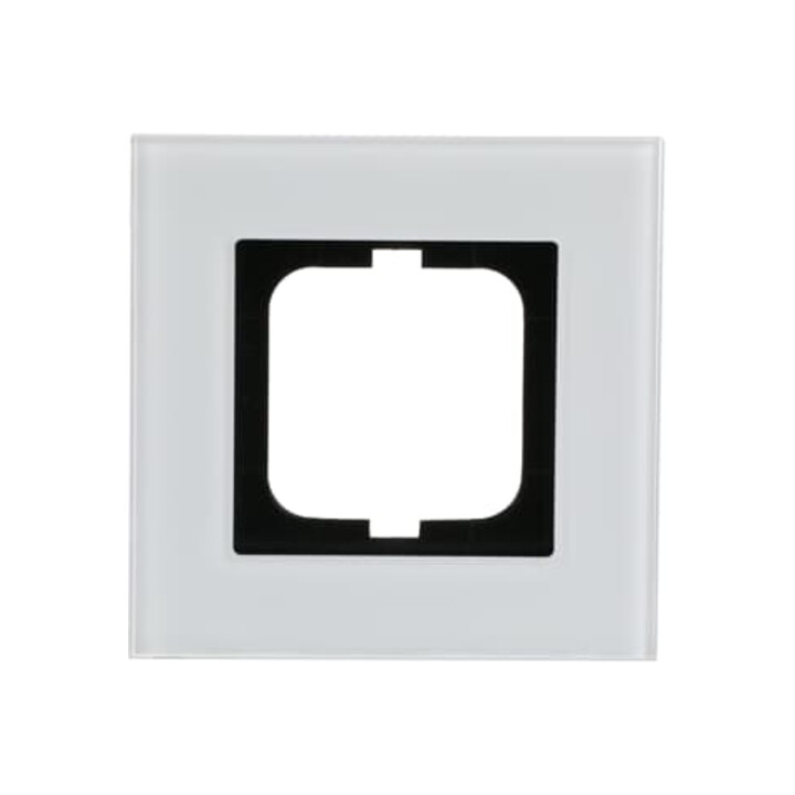 Busch-Jaeger Cadre simple verre blanc 1721-811