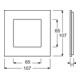 Busch-Jaeger Cadre simple verre blanc 1721-811