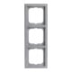 Busch-Jaeger Cadre triple alusilber, fu.linear 1723-183K