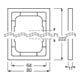 Busch-Jaeger Cadre triple alusilber, fu.linear 1723-183K