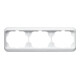 Busch-Jaeger Cadre triple blanc studio, horizontal 1723-24G