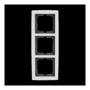 Busch-Jaeger Cadre triple blanc studio, solo 1723-84-3