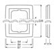 Busch-Jaeger Cadre triple blanc studio, solo 1723-84