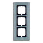 Busch-Jaeger Cadre triple en acier inoxydable 1723-860-1