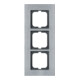 Busch-Jaeger Cadre triple en acier inoxydable 1723-860