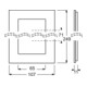 Busch-Jaeger Cadre triple en acier inoxydable 1723-860