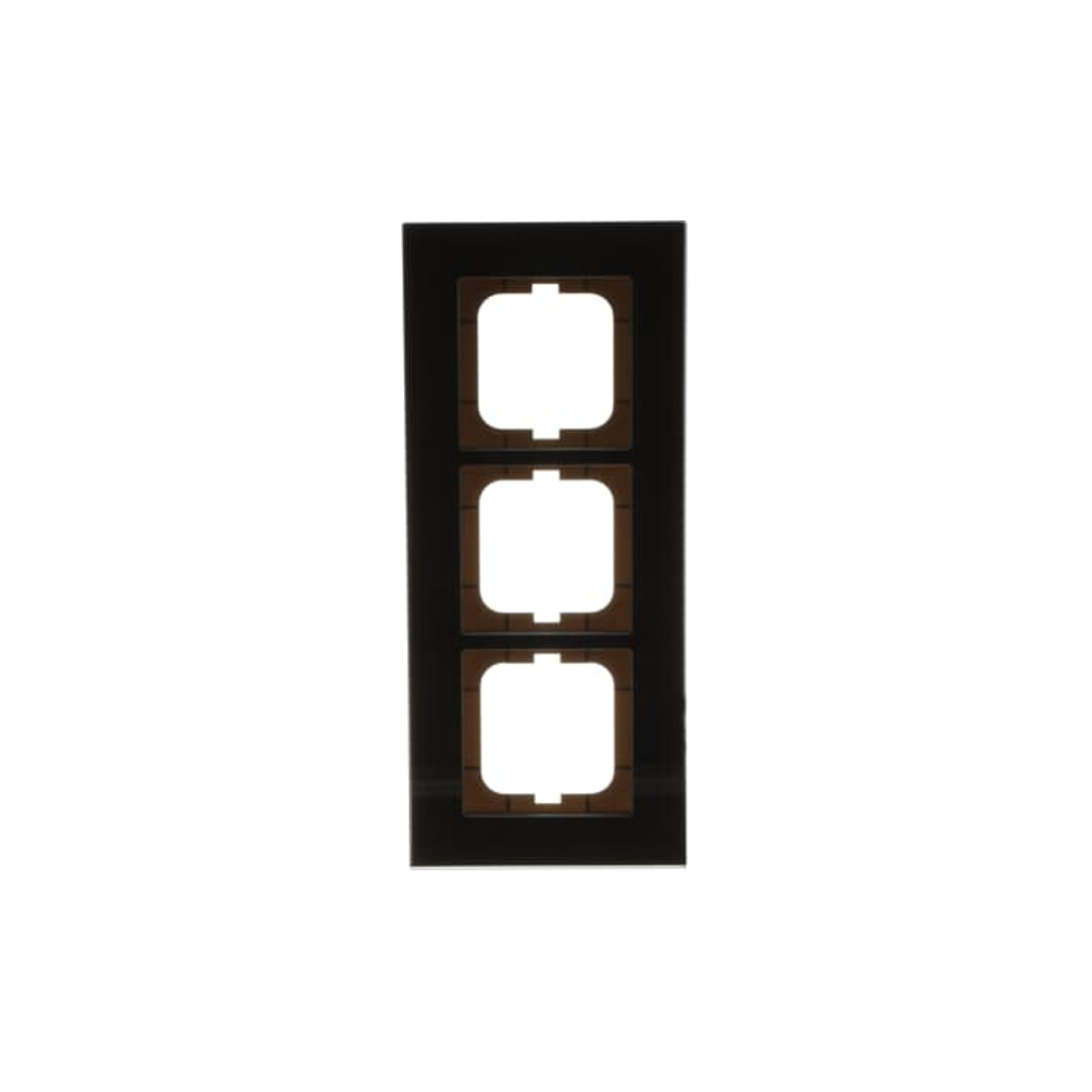 Busch-Jaeger Cadre triple noir, verre 1723-825