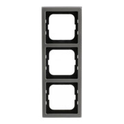 Busch-Jaeger Cadre triple pur acier inoxydable 1723-866K-3