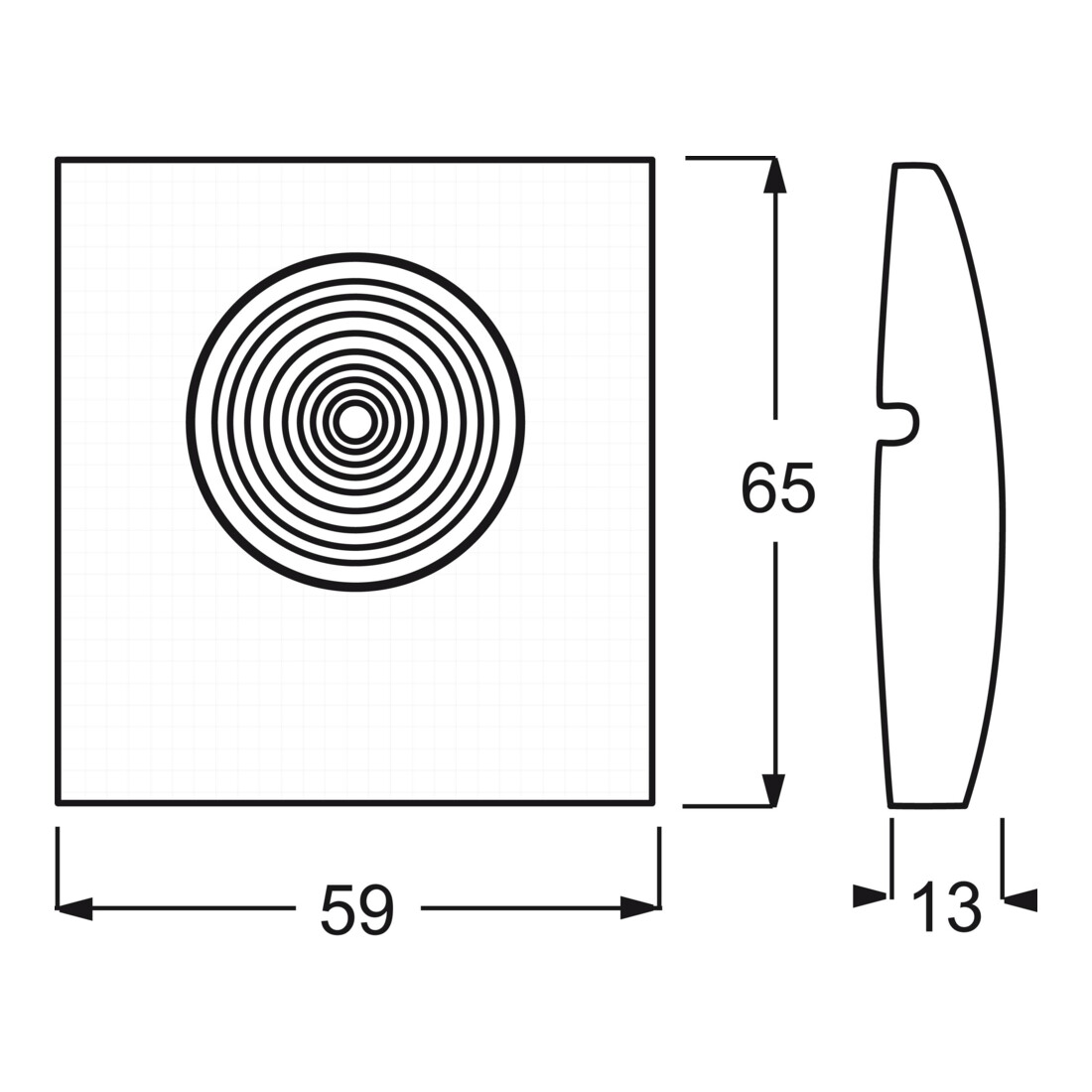 Busch-Jaeger Capot clair pour 2661 WS-53 2863-11-53