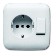 Busch-Jaeger Combinaison prise + interrupteur blanc 4310/6 EUJ-214-1