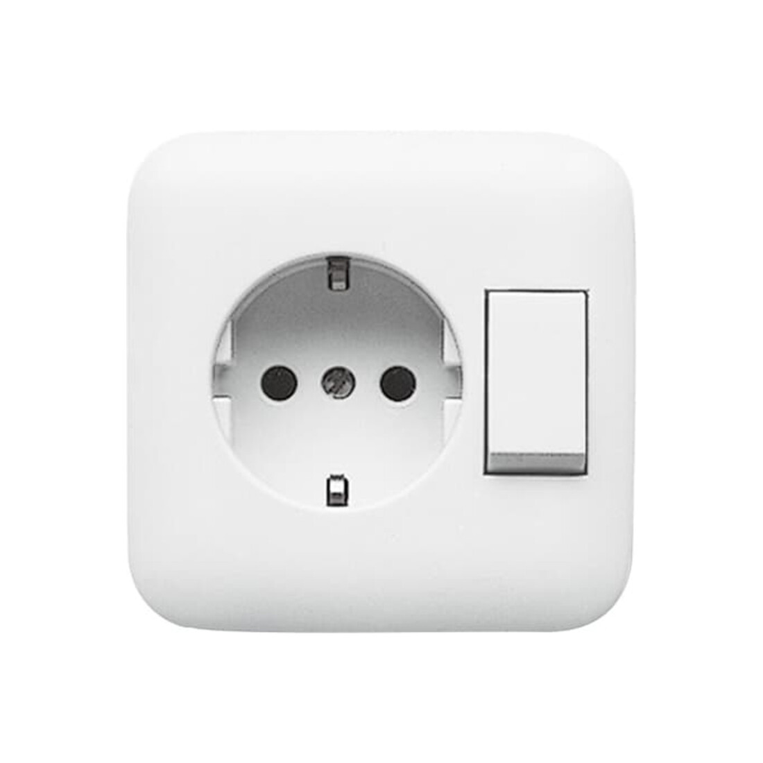 Busch-Jaeger Combinaison prise + interrupteur blanc 4310/6 EUJ-214