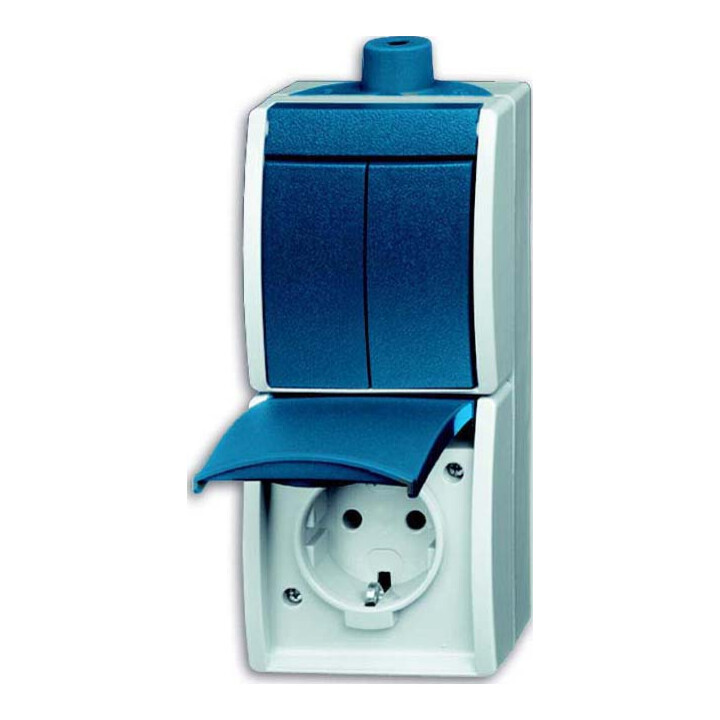Busch-Jaeger Combinaison prise + interrupteur sélecteur 2601/5/20EW-53-503