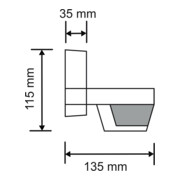 Busch-Jaeger Decken-/Eckadapter f.Bu.-Wä. MasterLINE 6868-201-5
