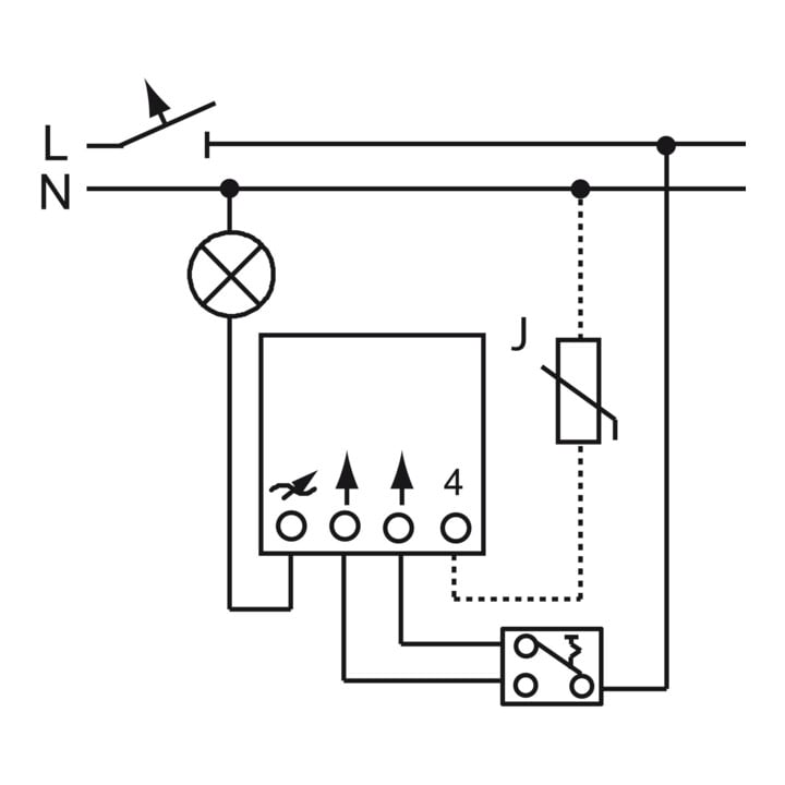 Busch-Jaeger Dimmer 40-420W/VA f.Reiheneinbau 6513-102
