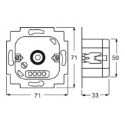Busch-Jaeger Dimmer-Einsatz 20-500W 2247 U-3