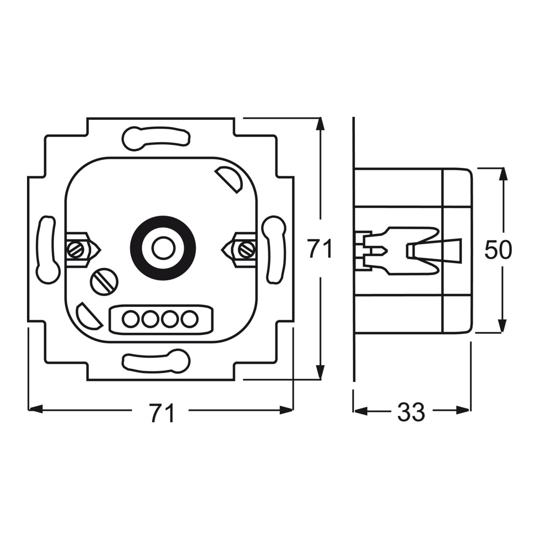 Busch-Jaeger Dimmer-Einsatz 60-600W Drehbetätig. 2250 U