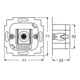 Busch-Jaeger Dimmer-Einsatz 60W/VA,max. 420W/VA 6593 U-2