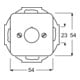 Busch-Jaeger Disque central aws 22,5 mm pour appareils de commande 2533-214