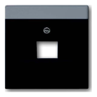 Busch-Jaeger Disque central noir avec montage pour boîte de connexion UAE 1f 1803-885