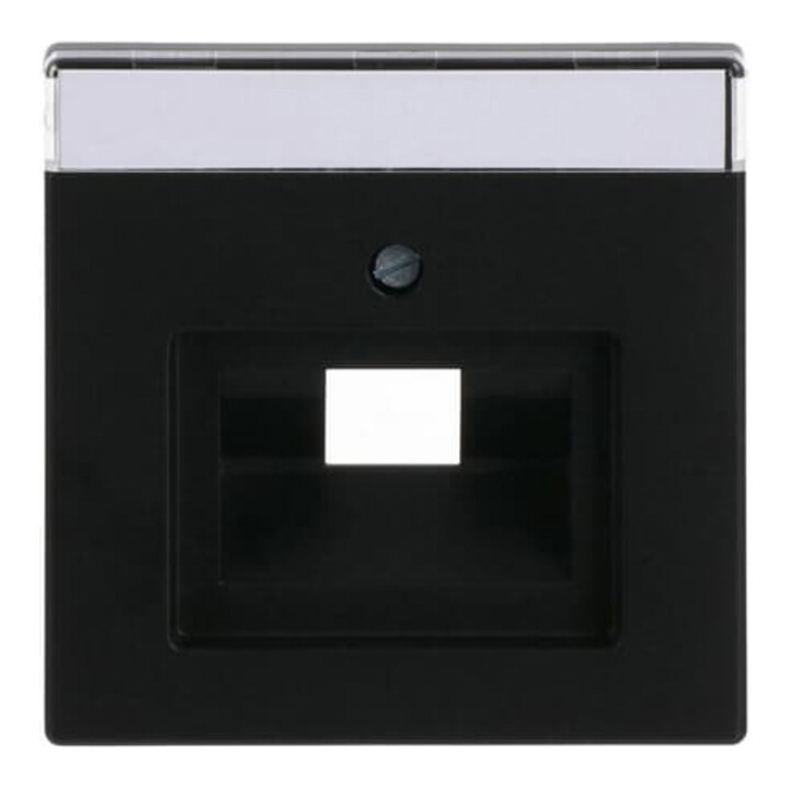 Busch-Jaeger Disque central noir avec montage pour boîte de connexion UAE 1f 1803-885