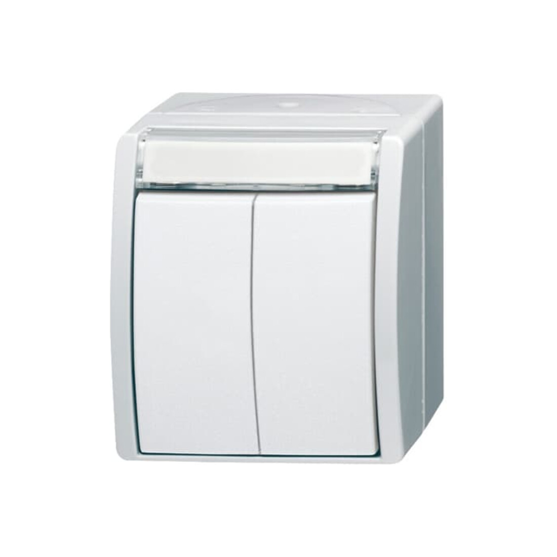 Busch-Jaeger Double bouton-poussoir 2 contacts 2621 WN-54-205-101