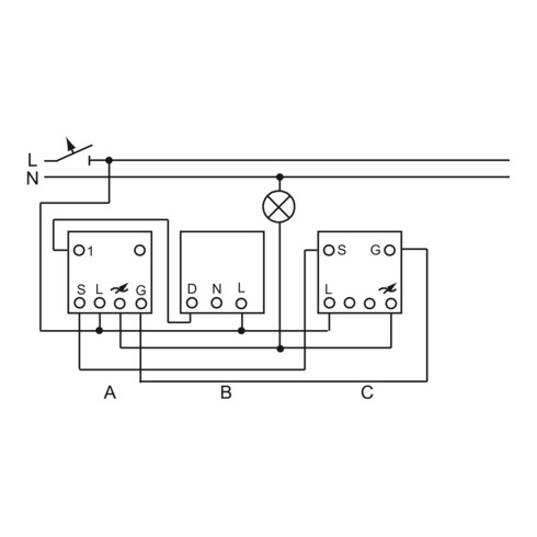Busch-Jaeger Drehdimmer-Nebenstelle 6592 U