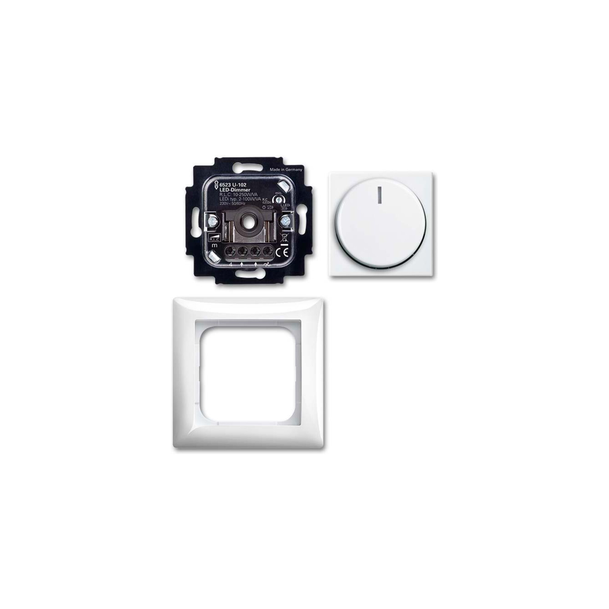 Busch-Jaeger Drehdimmer UP alpinweiß 6523 UJ-914-102