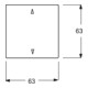 Busch-Jaeger Élément de commande dav/sws pour volet roulant 6430-84-102