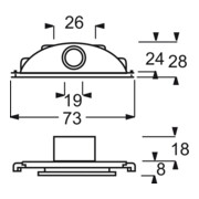 Busch-Jaeger Entrée de câble bl/gn pour tubes, taille M 20x1,5 2137/10 W-53-4