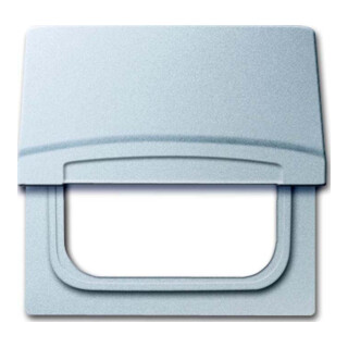 Busch-Jaeger Entretoise avec couvercle rabattable alusilver 2118 GK-33