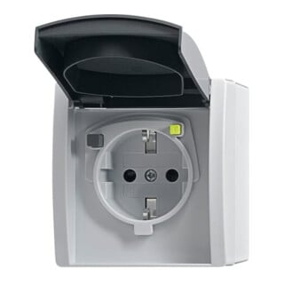 Busch-Jaeger FI-SCHUKOMAT Einsatz grau AP IP44 3120 EWB-53